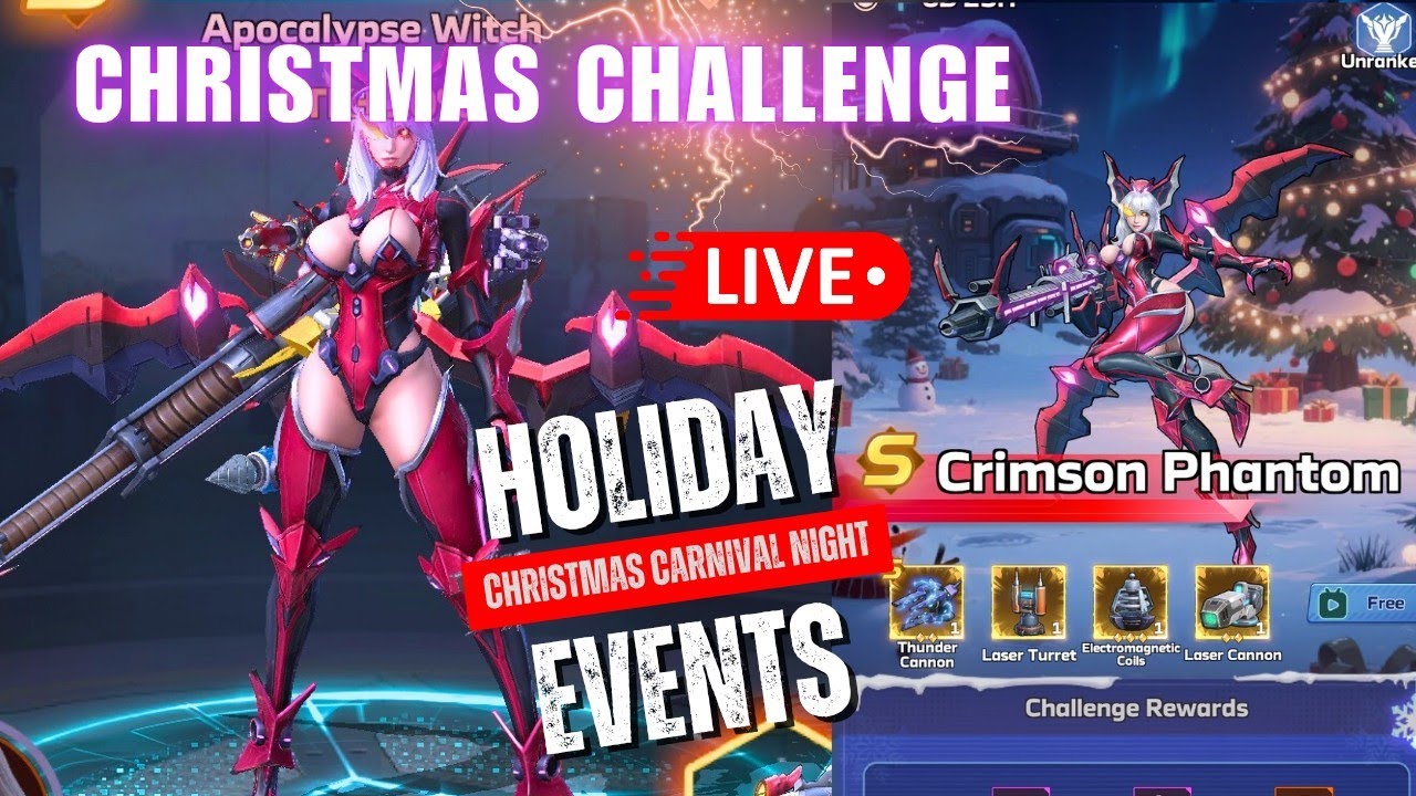 Mech Assemble Holiday Event | Christmas Eve Challenge | Crimson Phantom 🎄