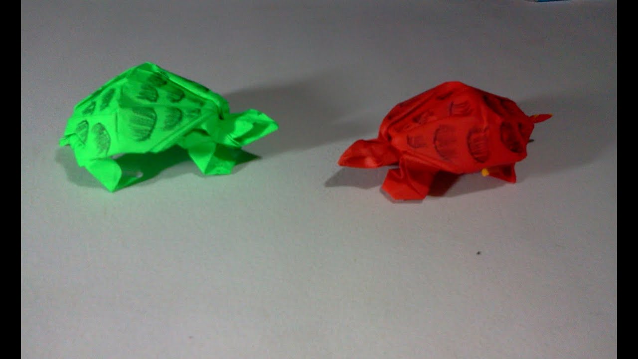 How to make Origami turtle ( Robert J. Lang )