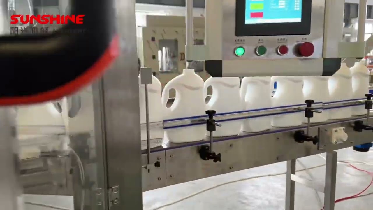 Automatic laundry detergent liquid filling machine line