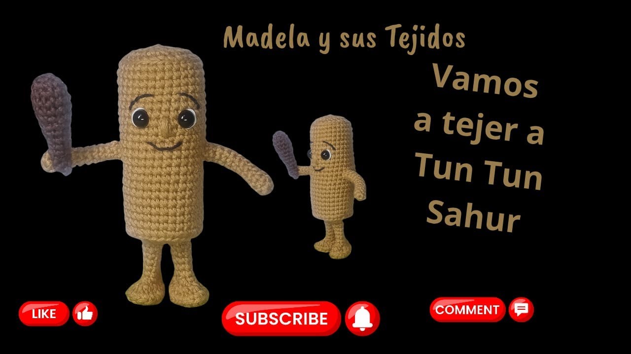 Tun Tun Sahur amigurumi a crochet 
