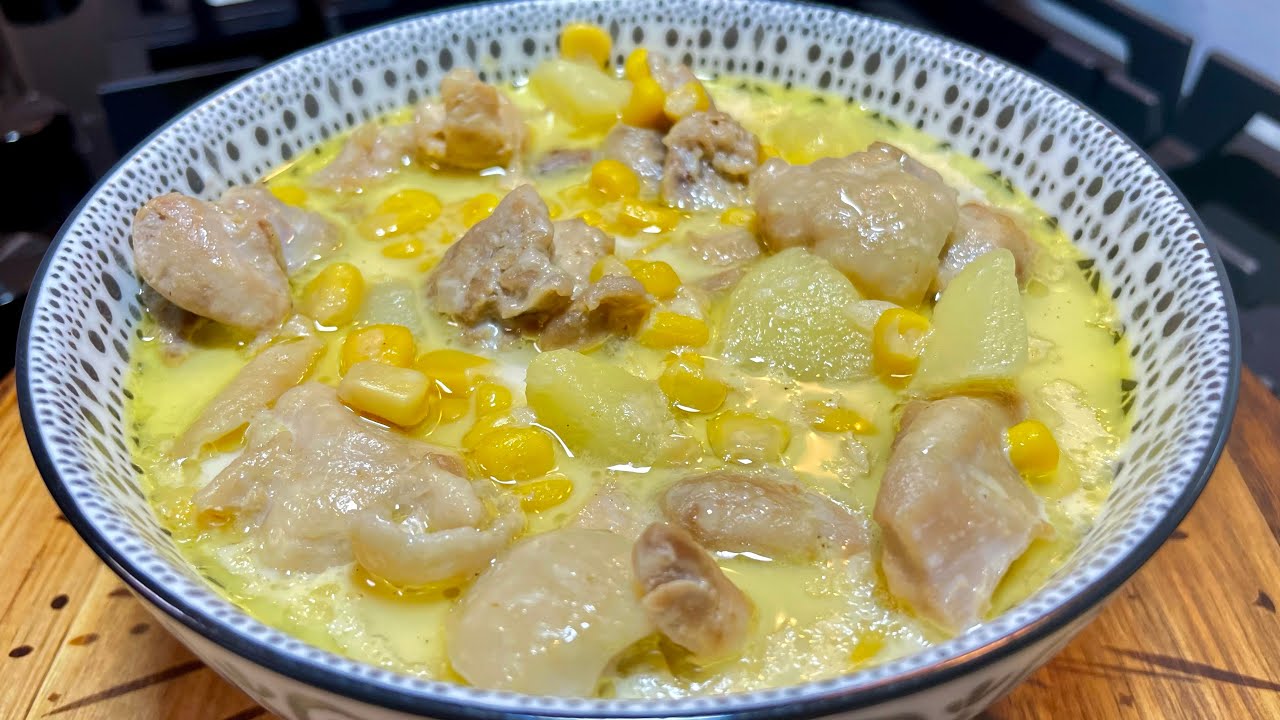 DELICIOUS HEARTY AND NUTRITIOUS 💯👌❗️❗️ CHICKEN CORN POTATO SOUP FILIPINO - STYLE l CHICKEN SOPAS❗️❗️