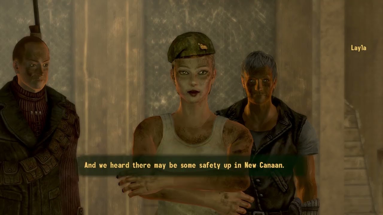 Layla and a group of NCR deserters try to rob me, get talked into running away