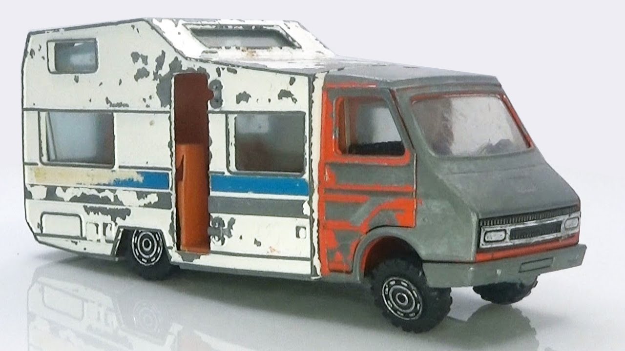Реставрация автодома FIAT Motocaravan Arca Jet. Литая модель от Mercury, Италия.