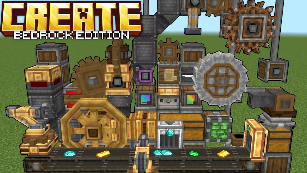 CREATE ADDON MINECRAFT PE 1.20+ (Bedrock, MCPE)