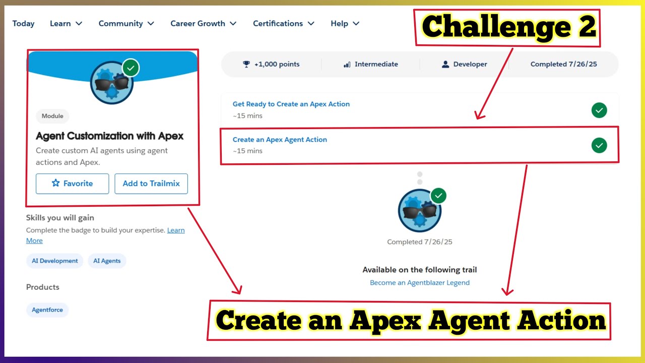 Create an Apex Agent Action | Agent Customization with Apex | Challenge 2