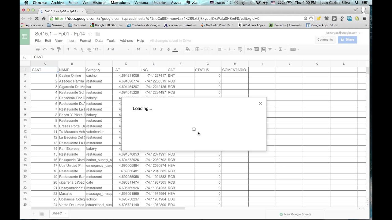 Status Table