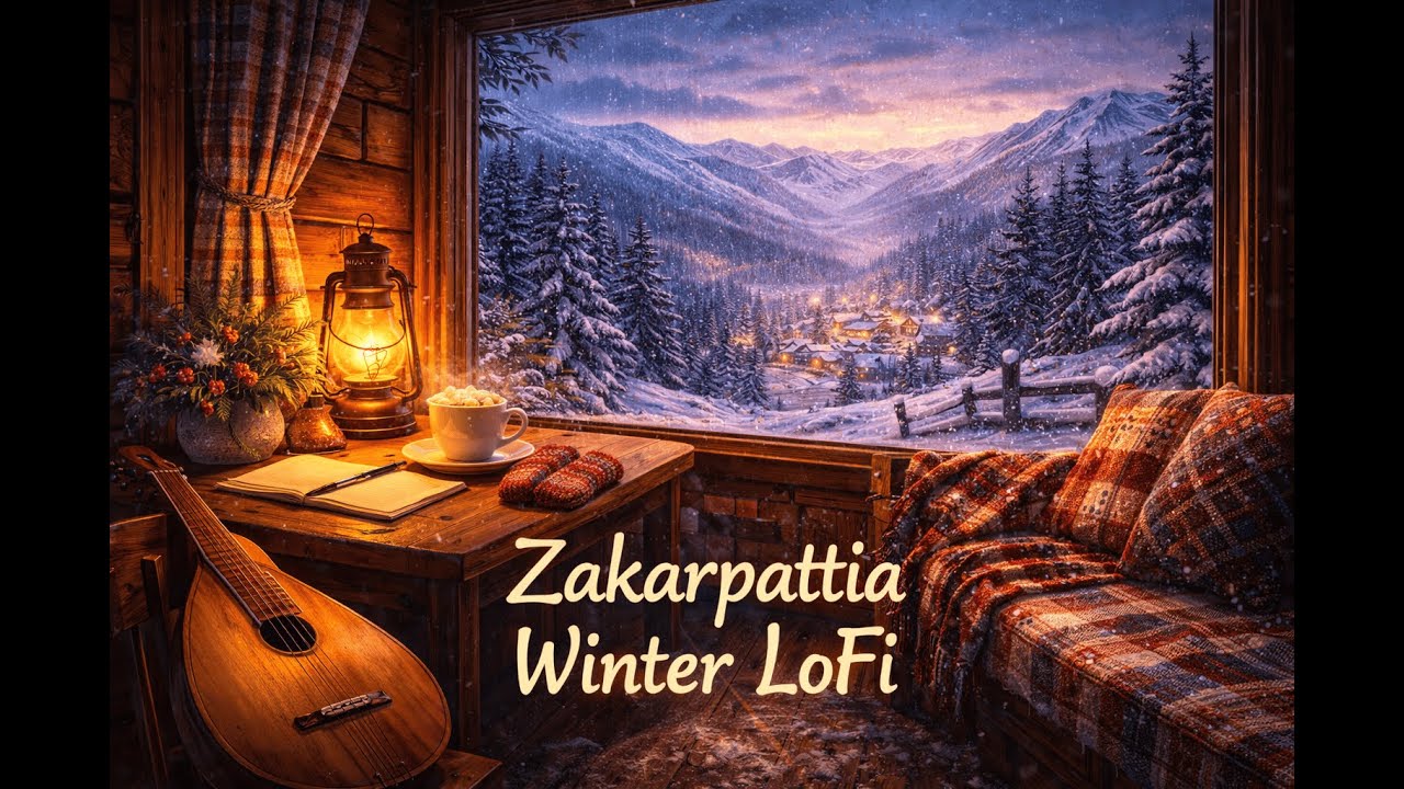 Zakarpattia Winter LoFi – Cozy Ukrainian Mountains | Chill & Study Music (2 Hours)