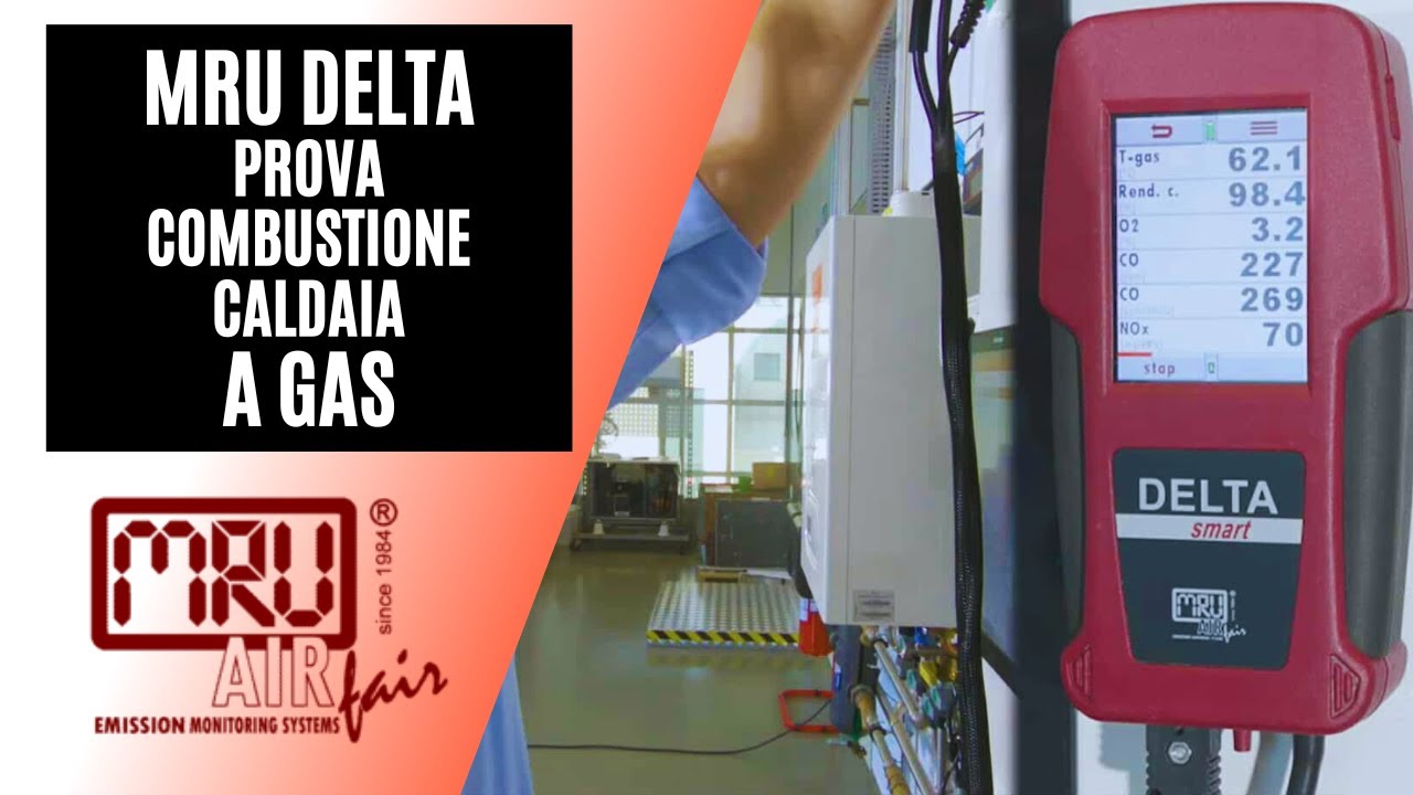 MRU Delta: Tutorial operativo - prova combustione su caldaia a gas