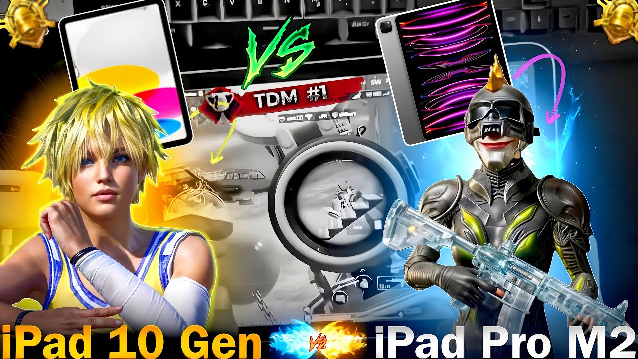iPad 10 Gen VS iPad Pro M2😱 HANCAM Hard TDM CHALLENGE 🔥 GAMEPLAY PUBG TEST..