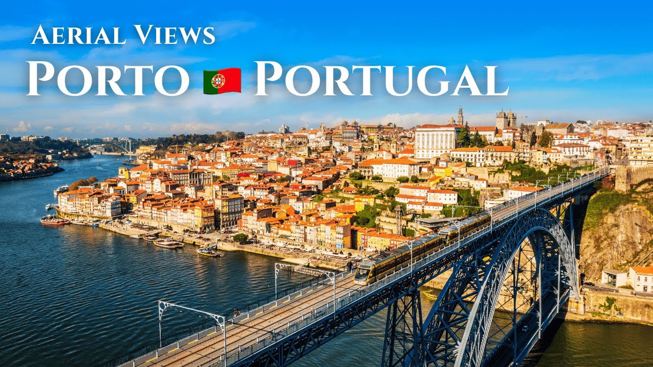 Stunning Aerial Views of Porto, Portugal | Scenic Drone Footage of City & River