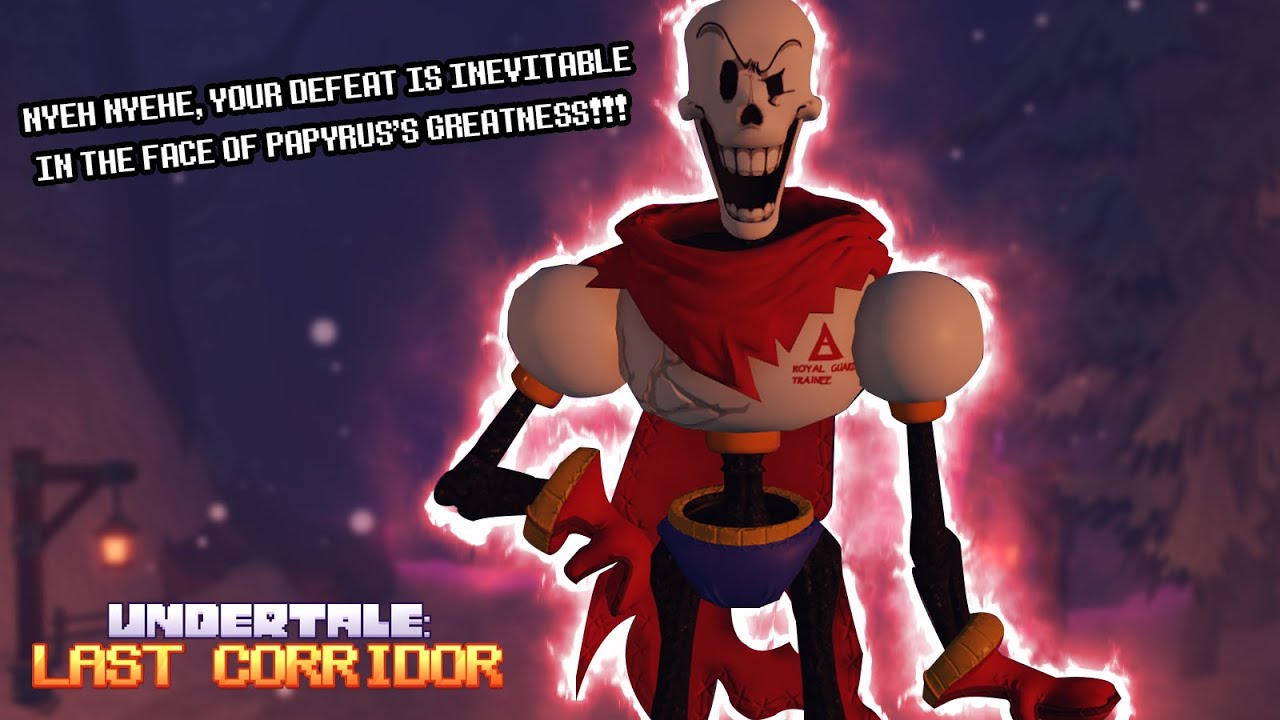 THIS SKIN IS AMAZING (but weak)!!! Undertale: Last Corridor UFR Papyrus Skin Gameplay