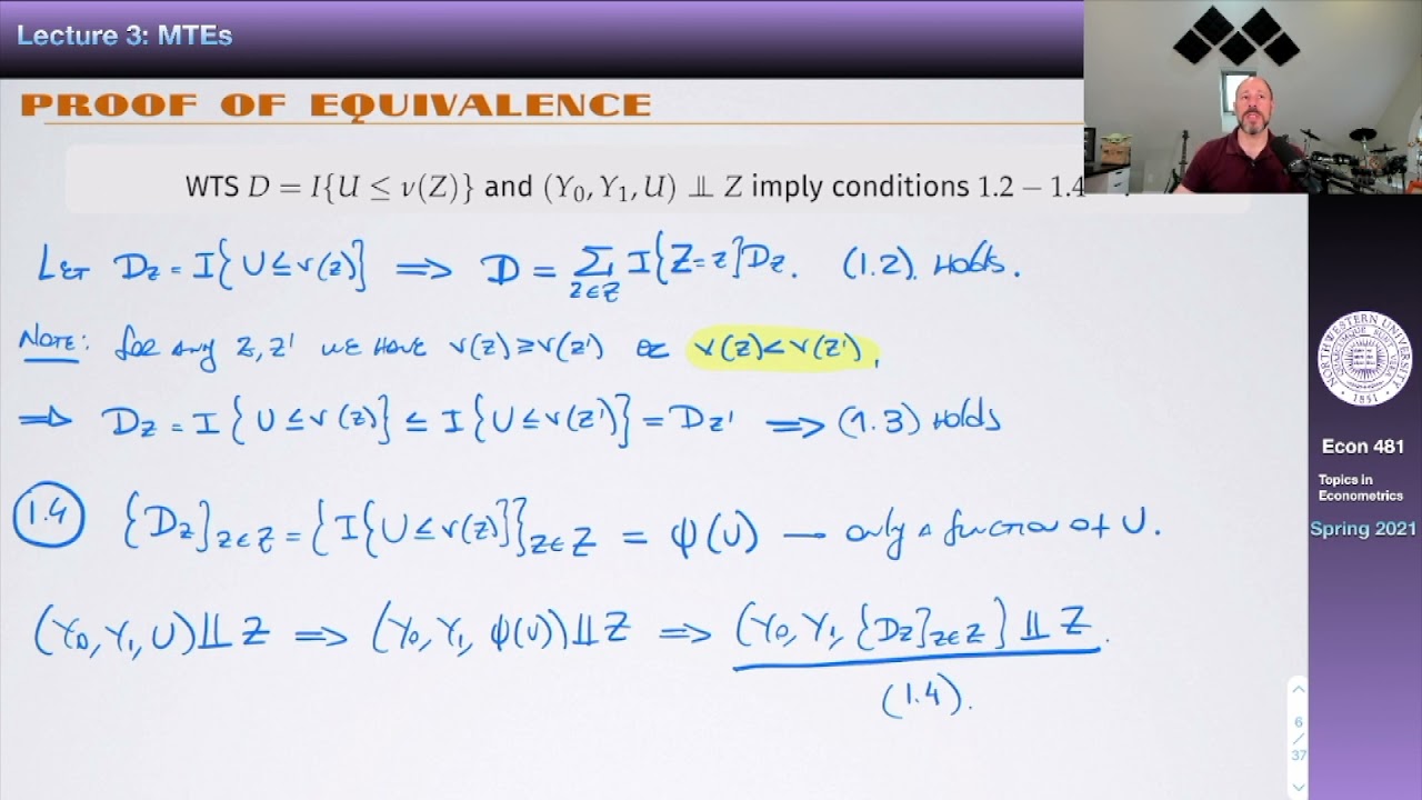 Econ 481 - Lecture 3: Marginal Treatment Effects (MTEs)