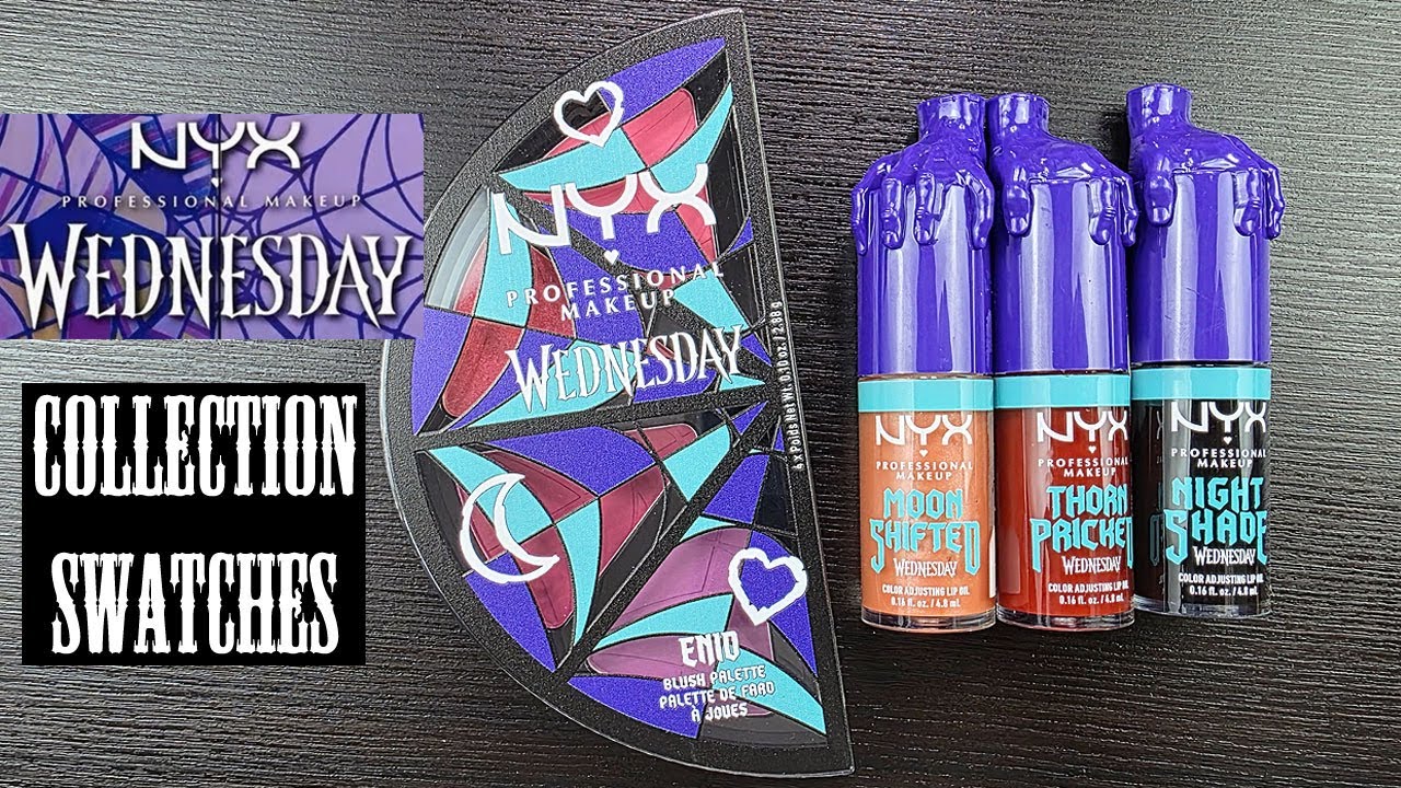 Коллекция NYX Wednesday и новые продукты // Свотчи и обзор