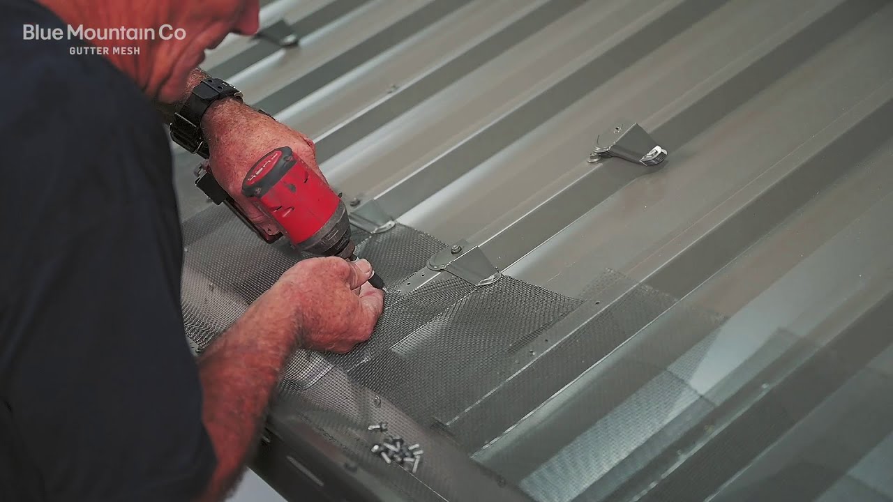 Steel Gutter Mesh on a Trimdek&reg; roof