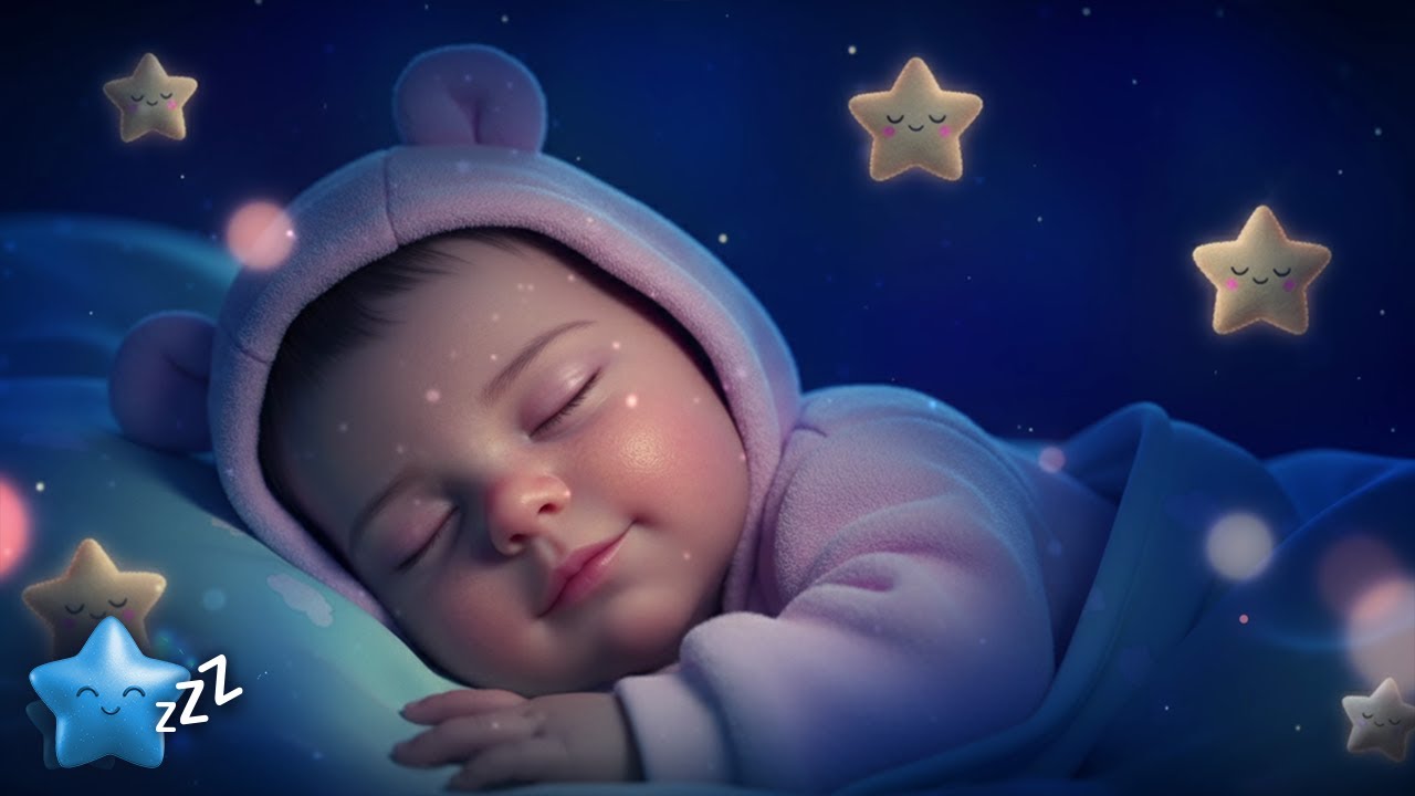 Baby Sleep Music 🌙 Gentle Midnight Calm 💫 Mozart & Brahms Lullabies for Deep, Restful Baby Sleep