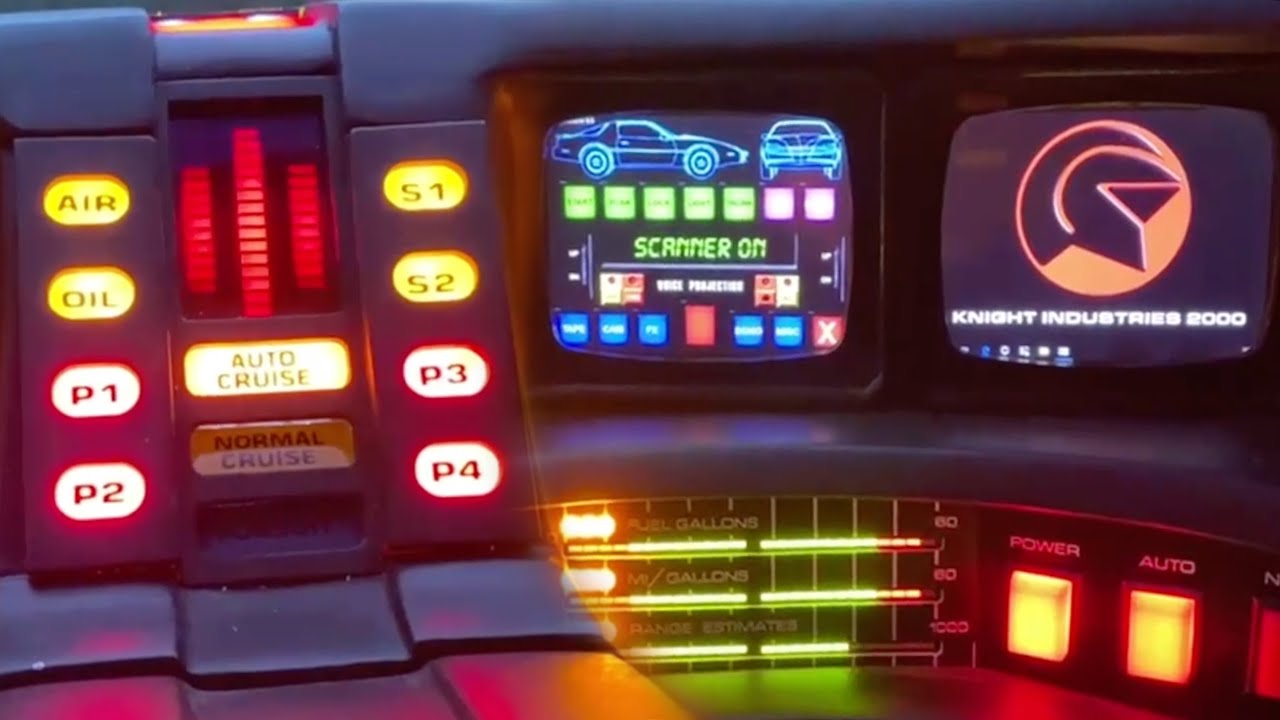 MAC 77 - Knight Rider Trans-Am KITT Talking + Dash Demo Shortened! 📺📺