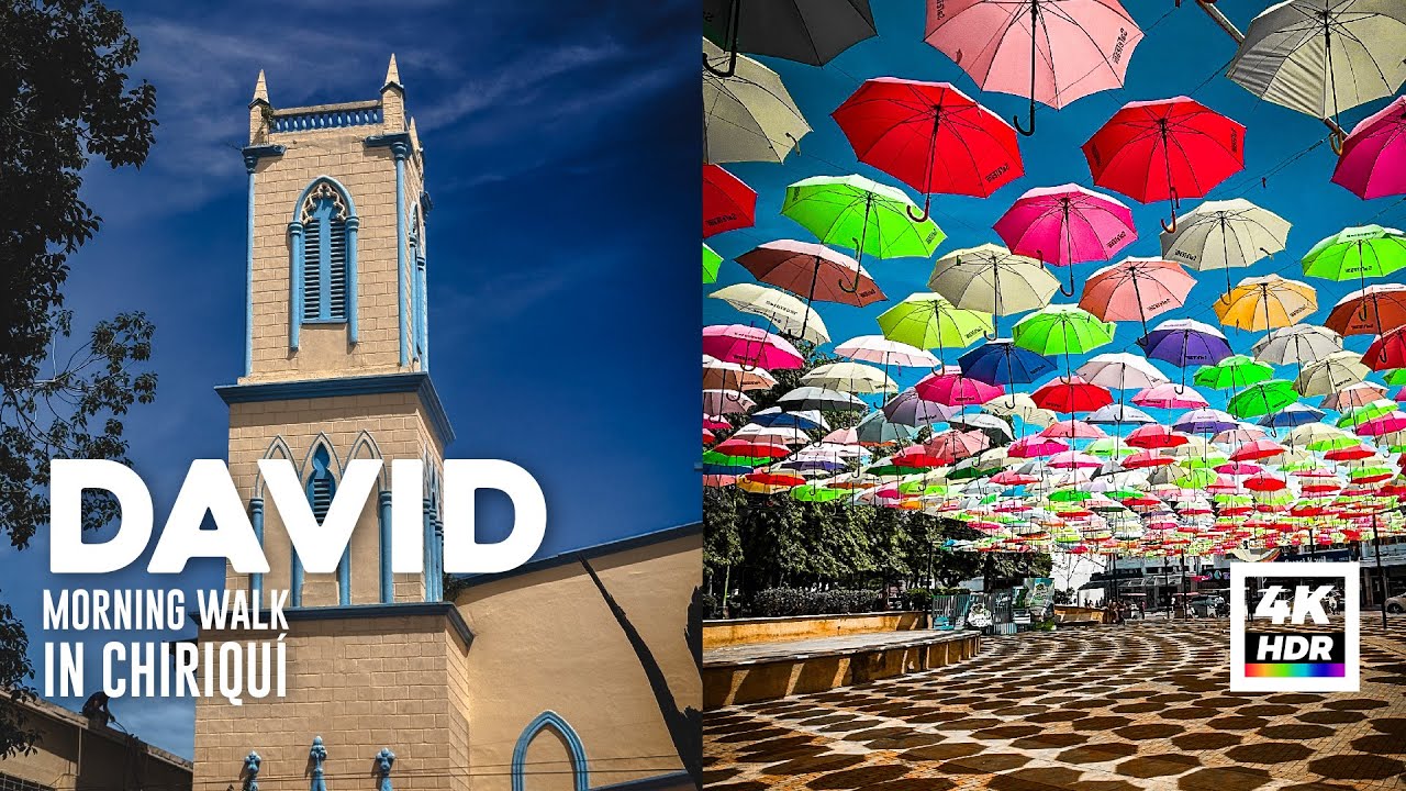 Morning Walk in Downtown David, Chiriquí 🌞🚶‍♂️🇵🇦 - PANAMA 4K