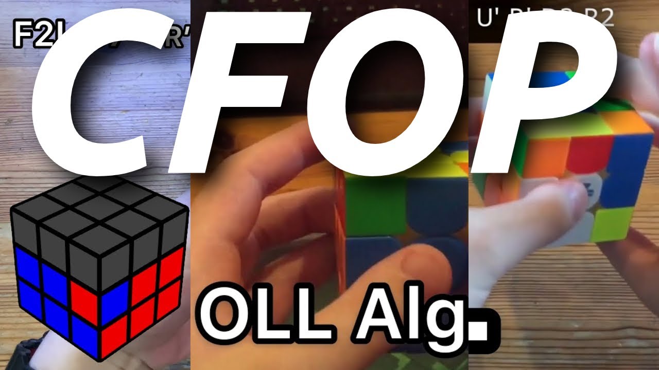 ALL MY CFOP ALGS | F2L OLL PLL!