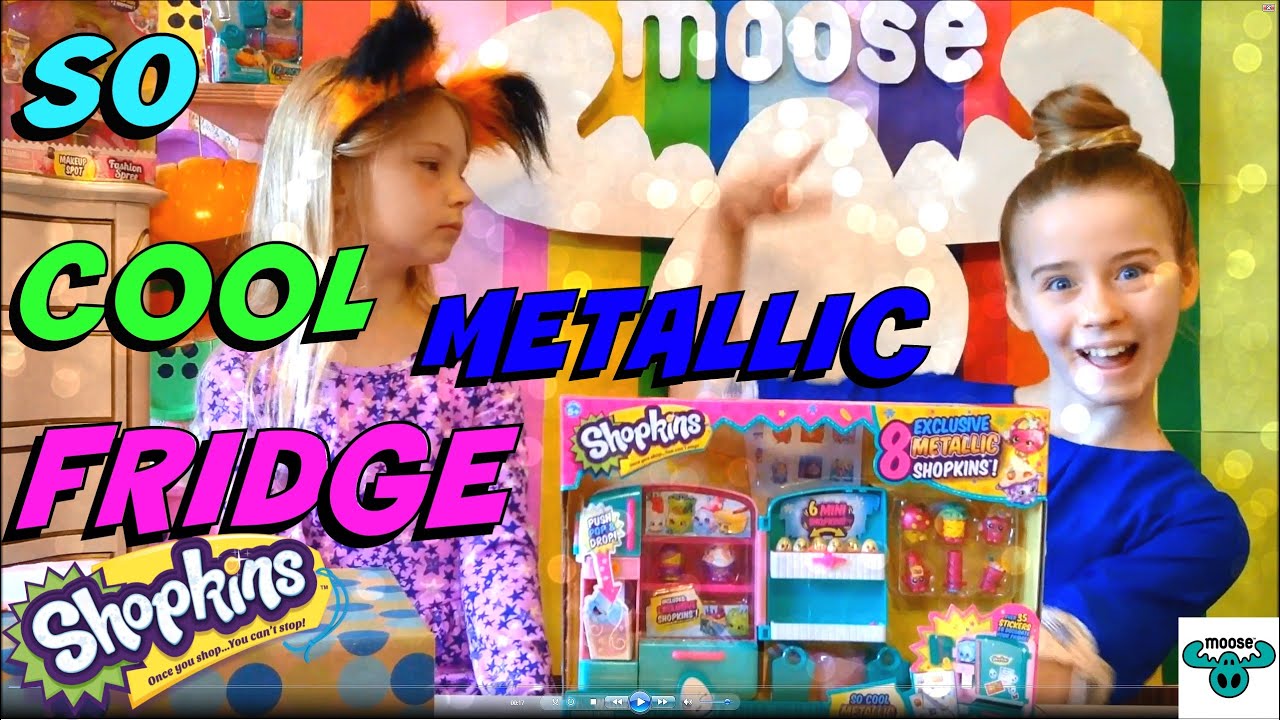 SHOPKINS SO COOL METALLIC FRIDGE - Unboxing and Review 8 Exclusive Shopkins Season 3