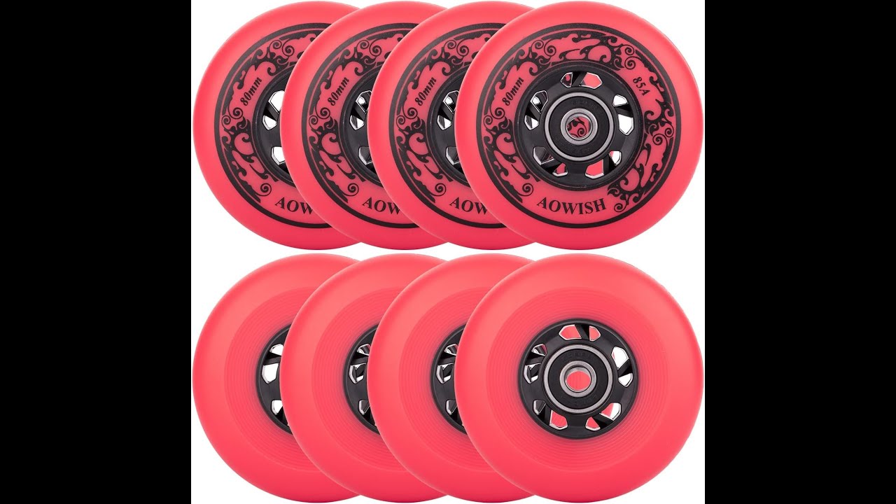REVIEW- Aowish Inline Skate Wheels 80mm 85A