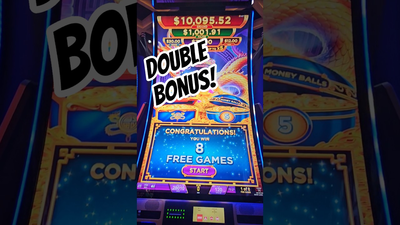 Free Games and Money Ball Bonus on Magic Treasures Dragon Slot 