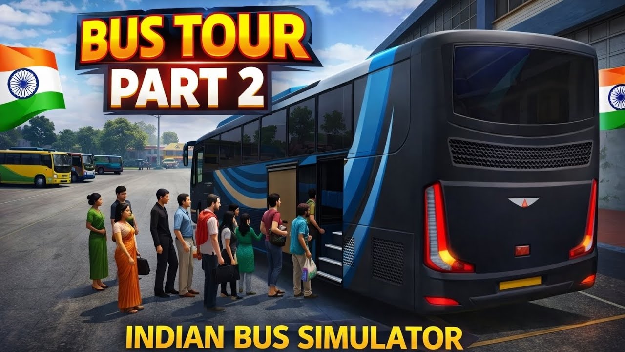 🚌 Bus Tour Part 2 | Indian Bus Simulator 3D Gameplay Hindi