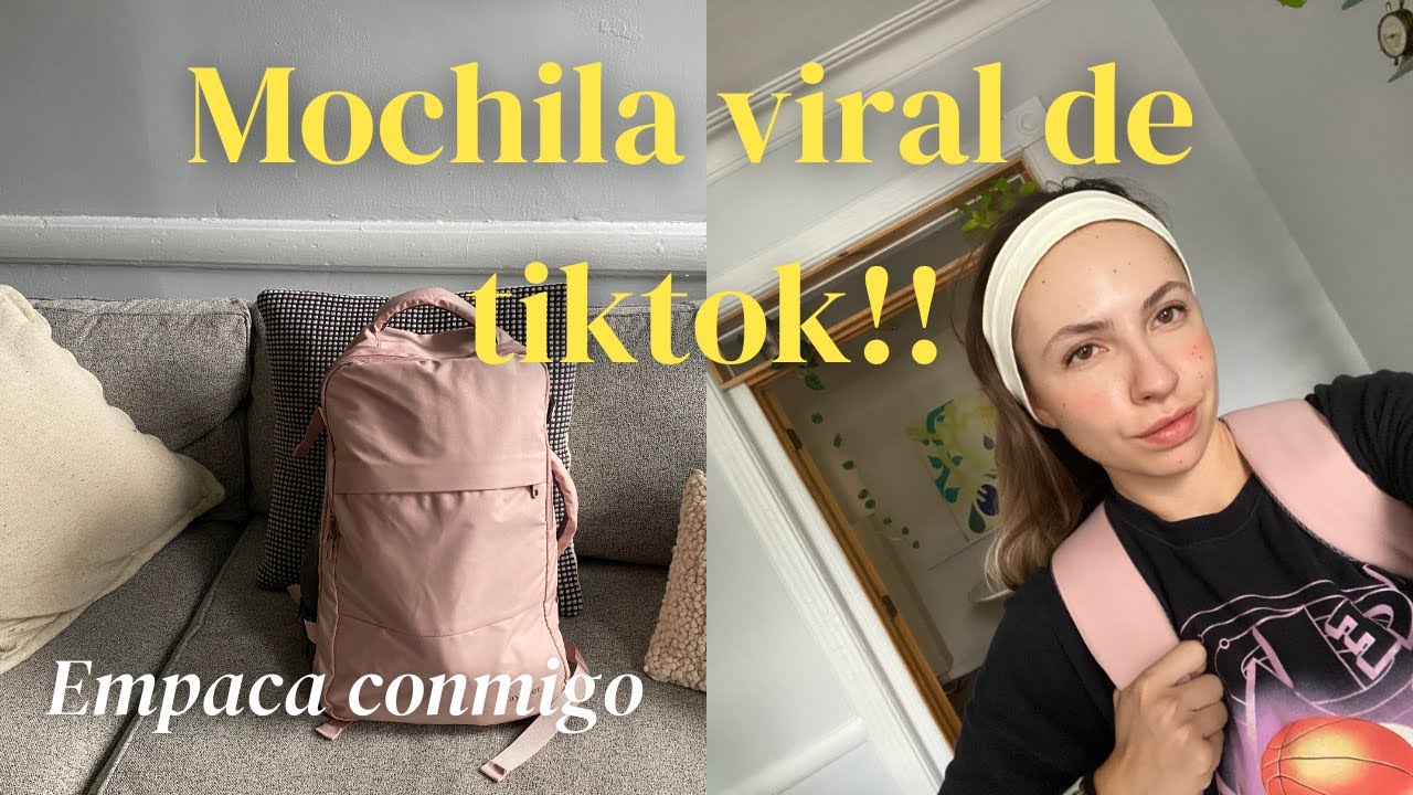mochila viral de TIKTOK 🎒 y organizadores de viaje EMPACA CONMIGO
