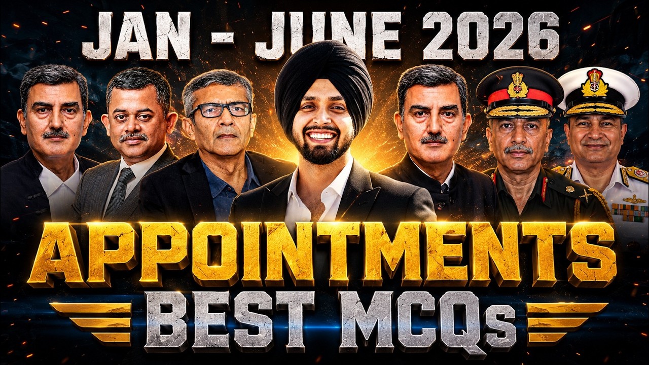Appointments Current Affairs 2026 | Jan To June Appointments | Current Affairs By Gagan Sir
