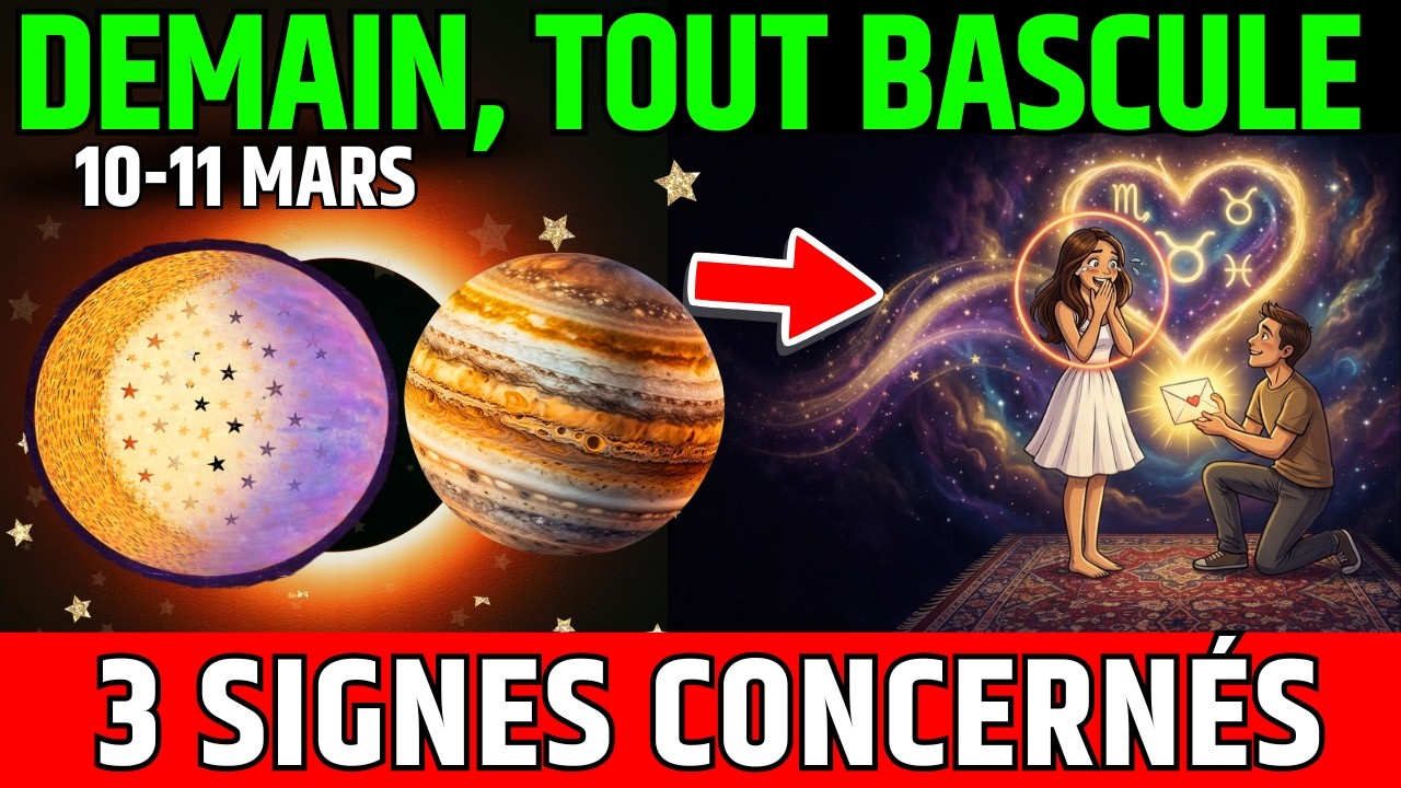 11 Mars 2026 : 3 signes astrologiques vont vivre une CONFESSION AMOUREUSE bouleversante