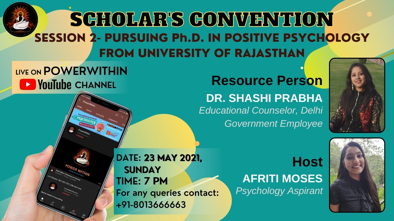 Pursuing Ph.D. in Psychology from University of Rajasthan| How to pursue Ph.D. in Psychology