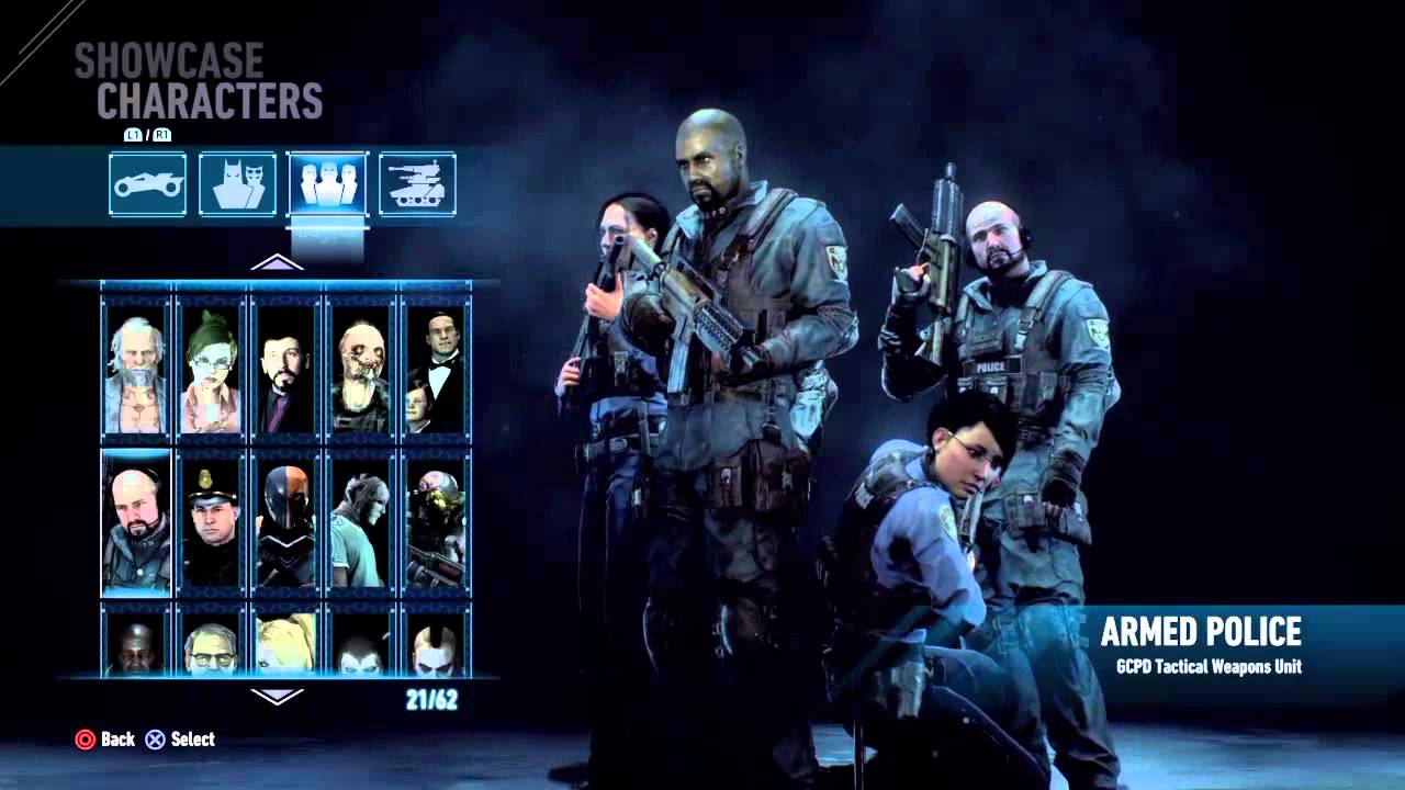 BATMAN  ARKHAM KNIGHT All  Showcase Characters
