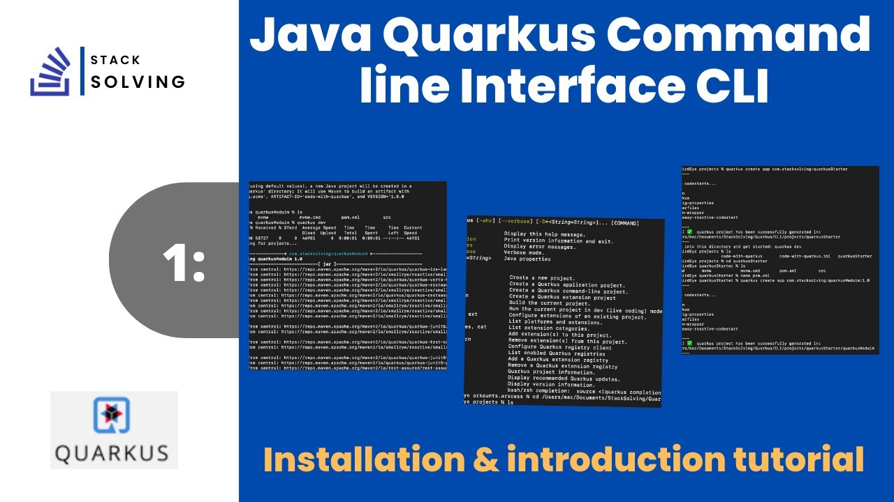 Java quarkus command line interface CLI introduction