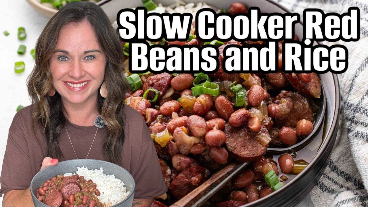 Budget Red Beans and Rice in the Slow Cooker