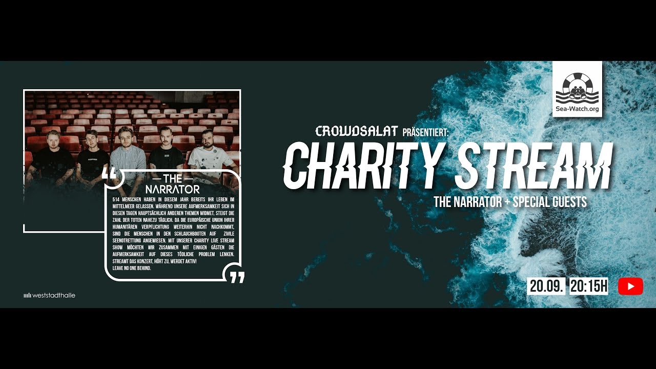 Crowdsalat presents: Charity Stream - The Narrator + Special Guests