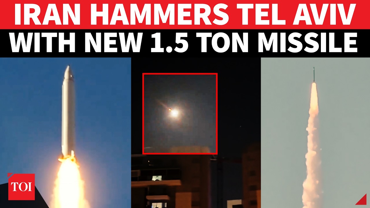 HELLSCAPE TEL AVIV: Iranian Missile Attack QUAKES Central Israel; Millions Flee Bedrooms Amid Sirens
