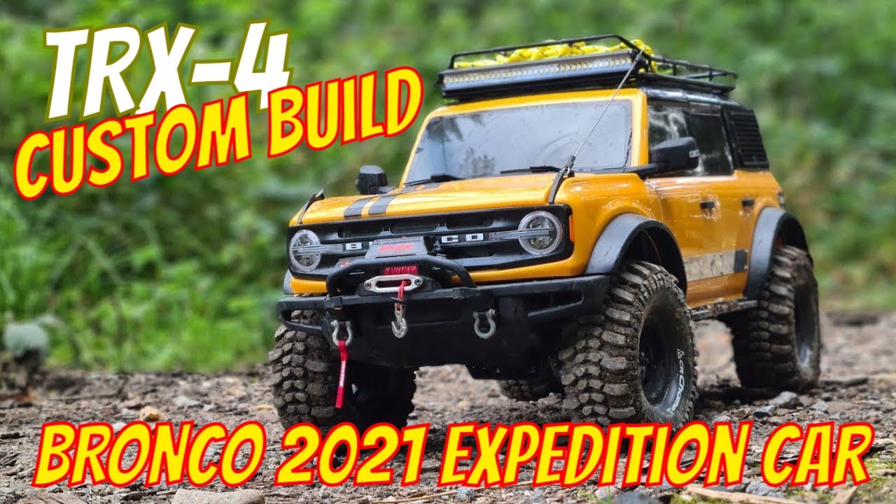 Traxxas TRX-4 Bronco 2021 in Custom build for long Expedition in hard terrain with best Equipment