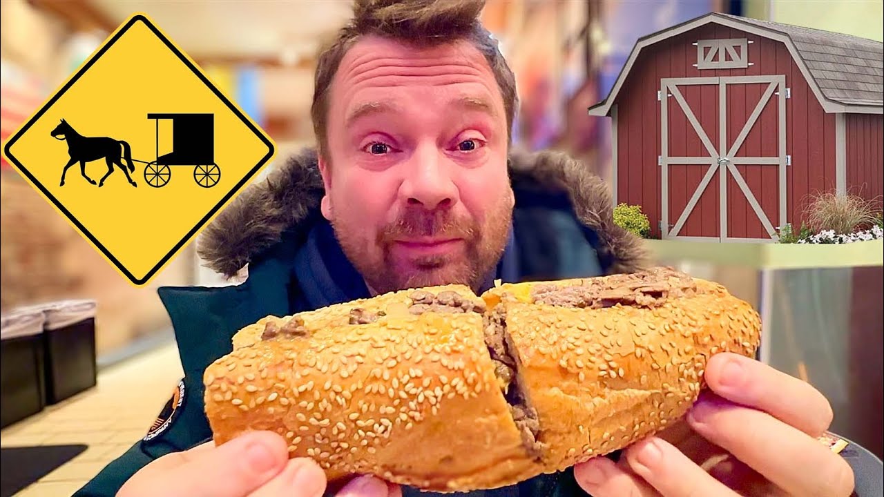 Scottish Guy Tries HUGE AMISH BUFFET in Dutch Pennsylvania 🇺🇸