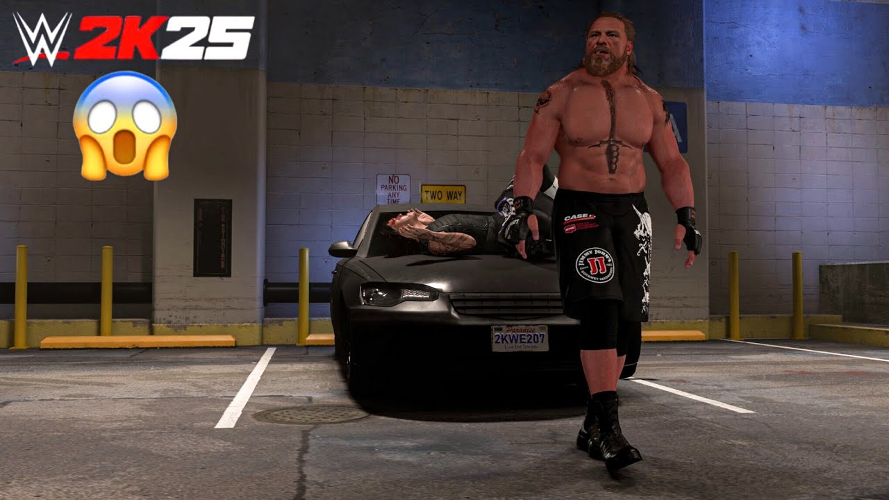 Brock Lesnar destroys Dominik Mysterio at Backstage Brawl | WWE 2K25 Gameplay