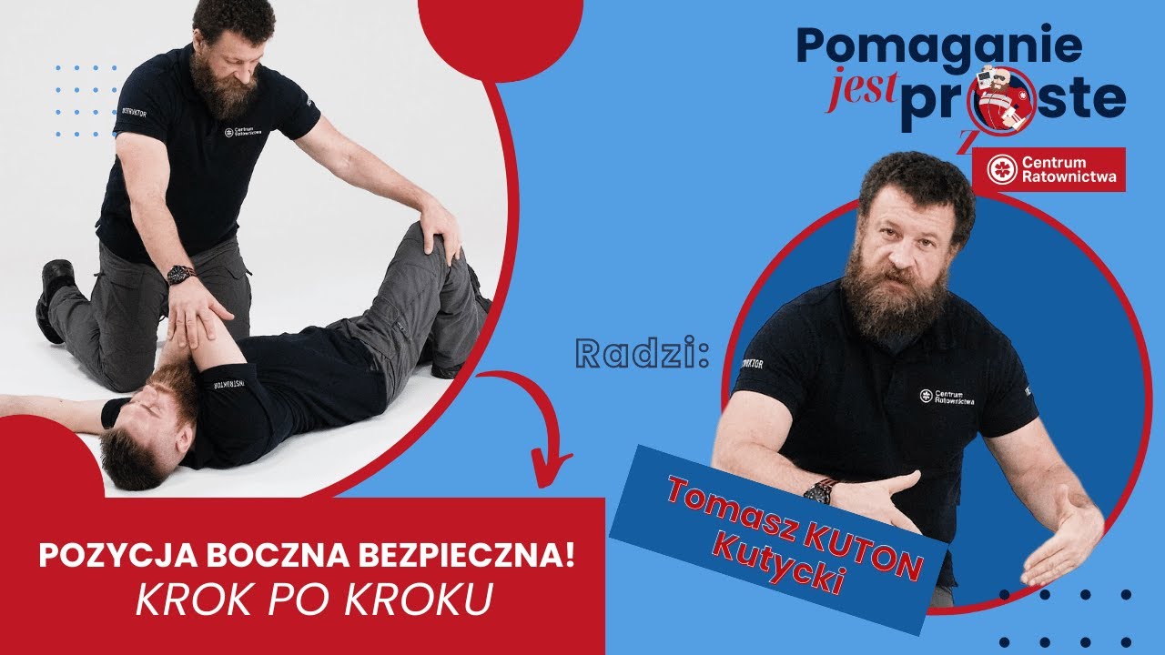 Podstawy pierwszej pomocy - pozycja boczna! #PomaganieJestProste