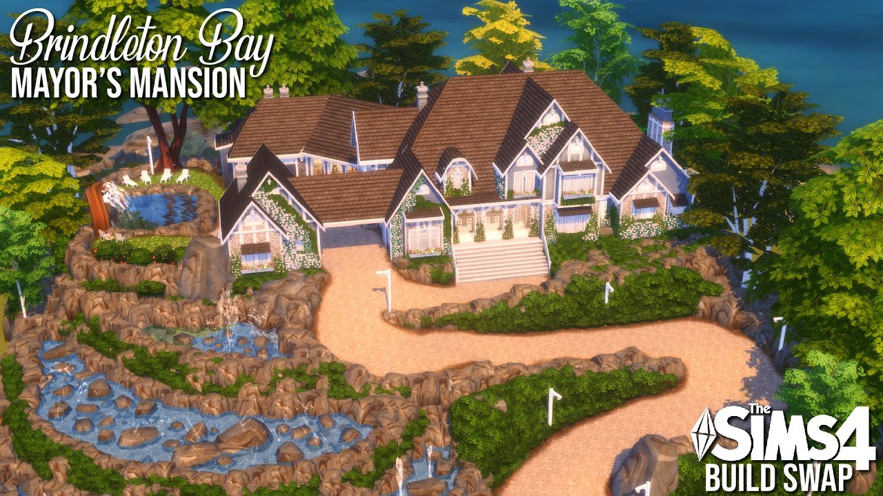 🏘️ Brindleton Bay Mayor's Mansion | Collab With Aria Fae | The Sims 4 Build Swap Speed Build & Tour