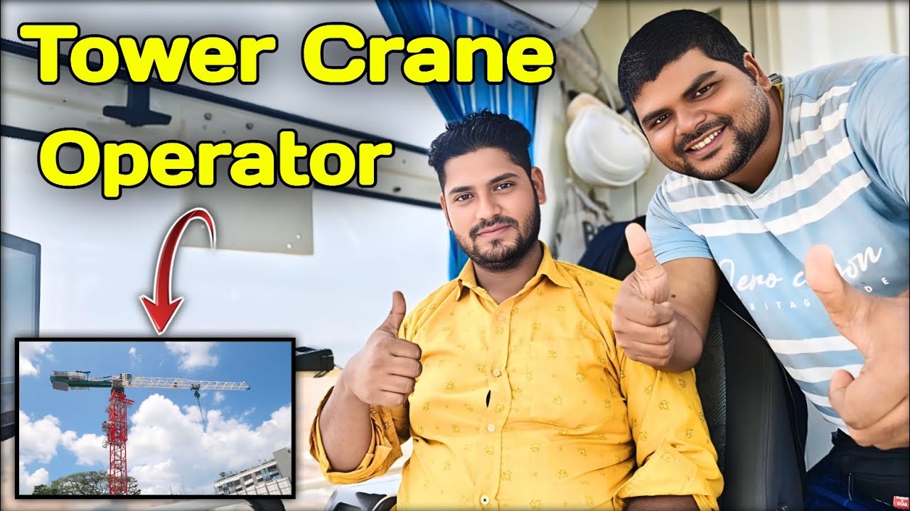 Tower Crane Operator 😔| Tower crane kaise chlate hai | Tower crane chalana sikhe | Crane Operator