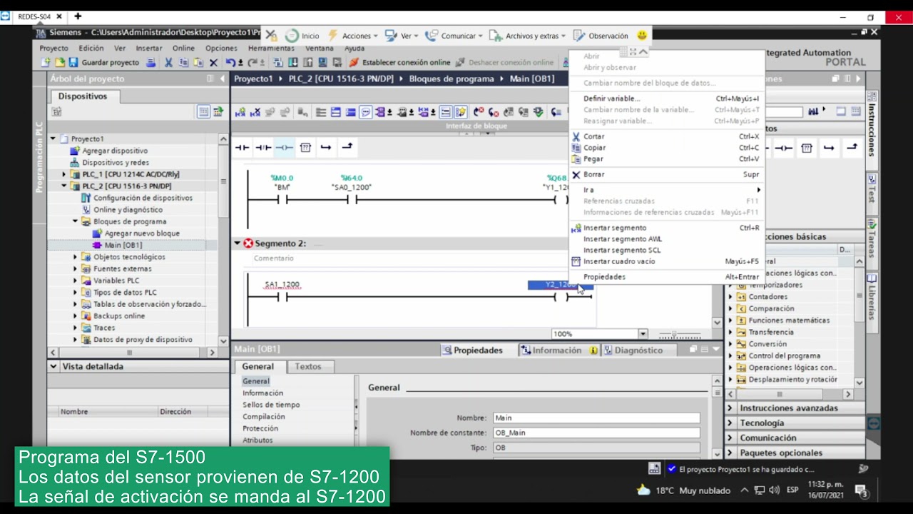 Redes Profibus DP con S7-1500 y S7-1200