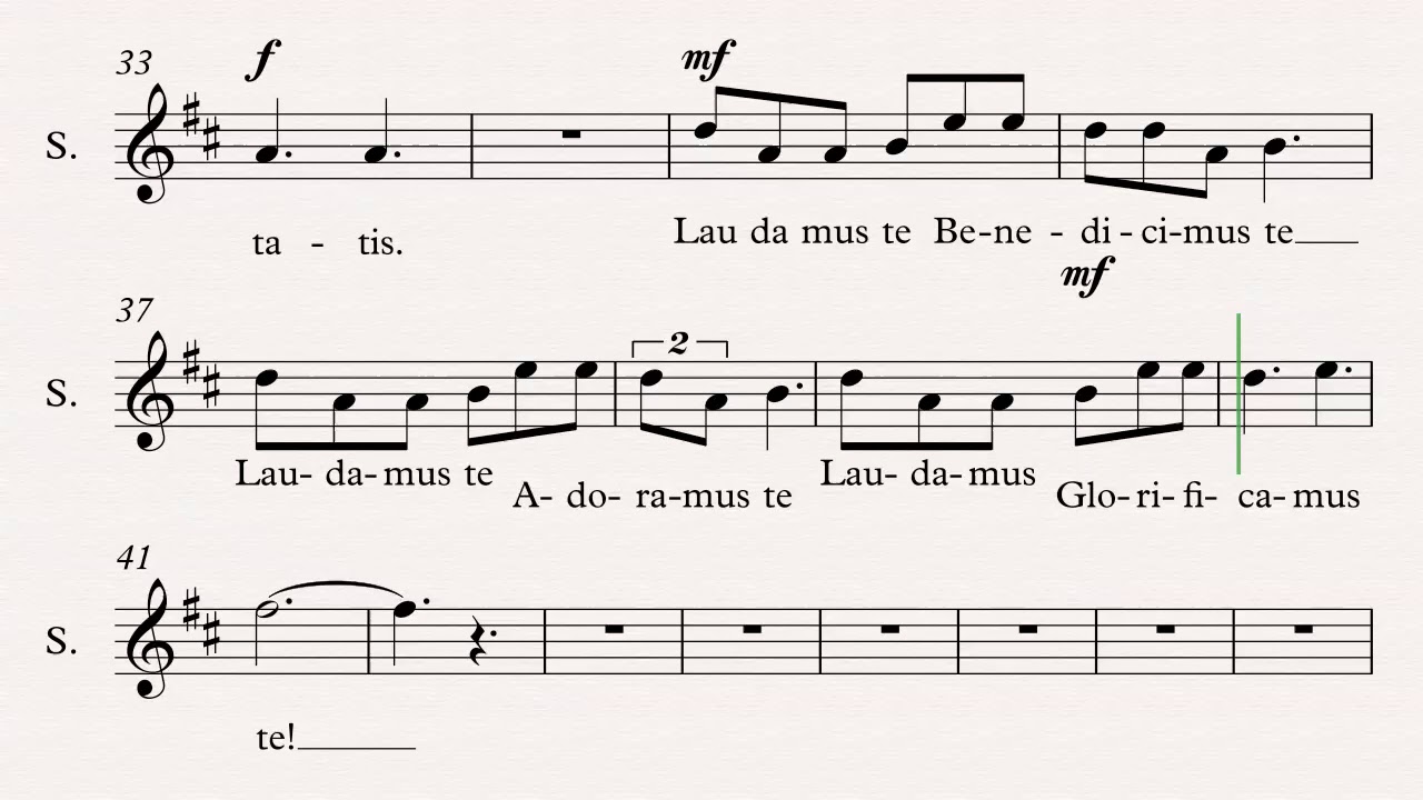 Missa Festiva GLoria SOPRANO
