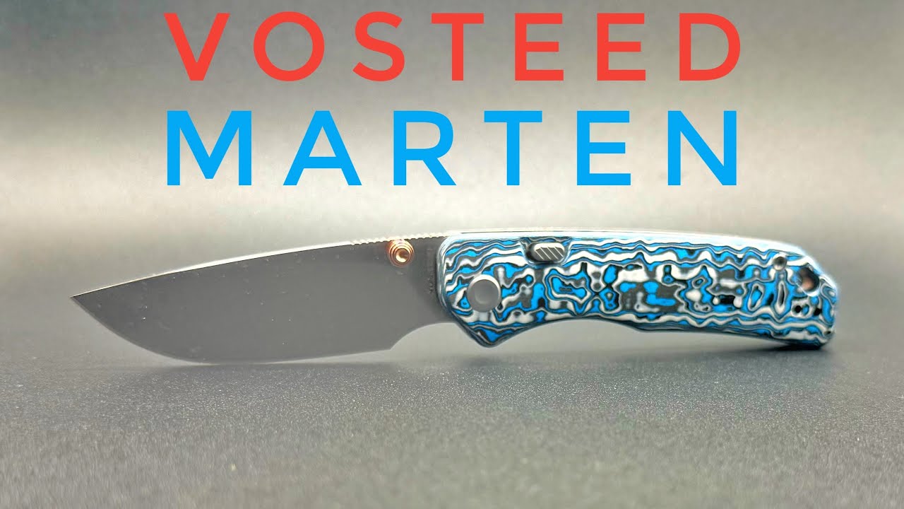 Распаковка карманного ножа Vosteed Knives Marten - Fat Carbon Scales!!
