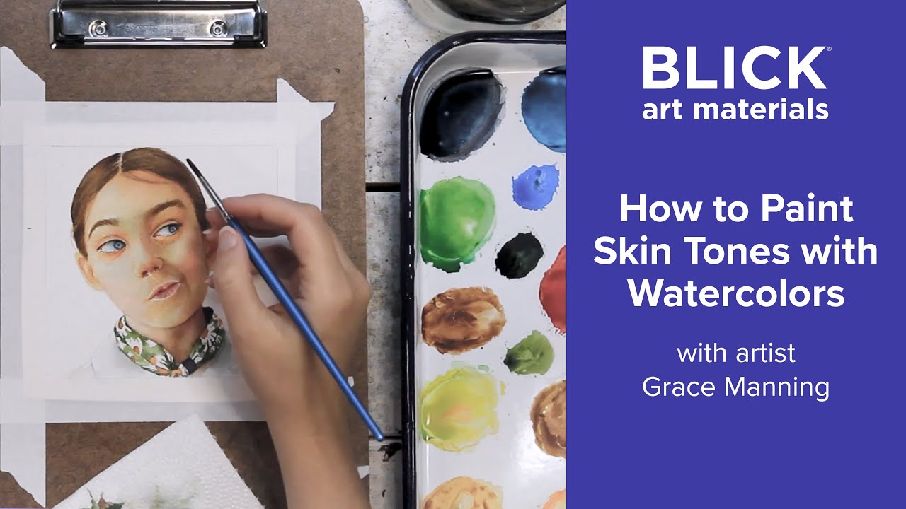 How to Paint a Realistic Light Skin Tone with Watercolors | Step-by-Step Tutorial