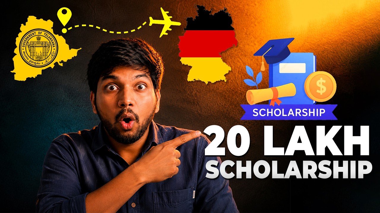 🚨 Telangana Government Giving 20 Lakh Scholarship 💸✈️ 🇩🇪 |