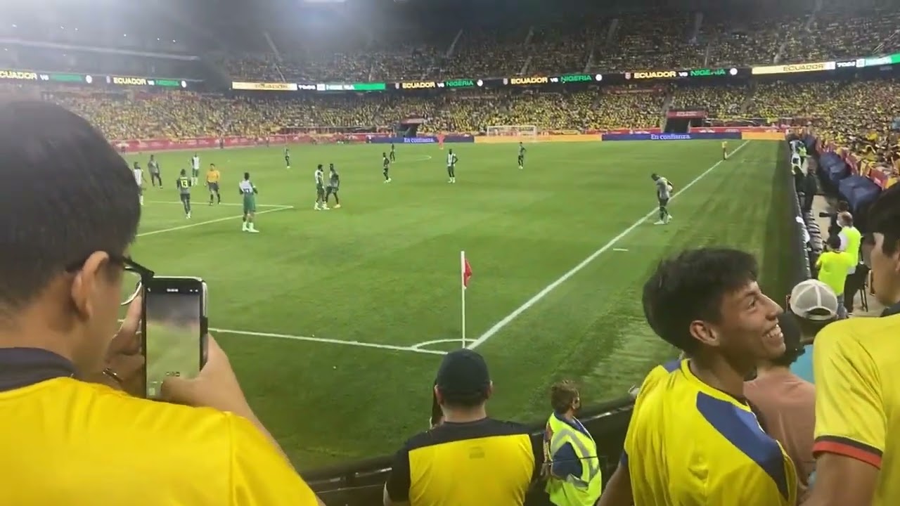 Ecuador Vs Nigeria (6/2/2022) Soccer Match Live Crowd Reaction at Red Bull Arena