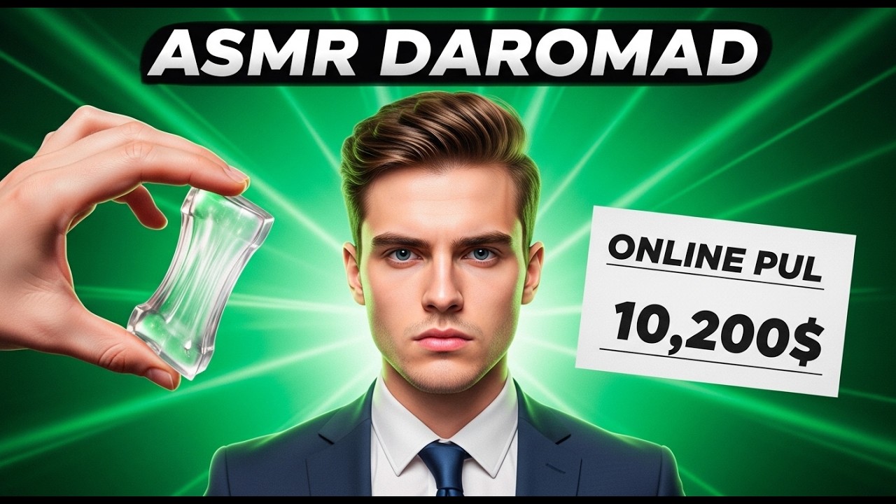 OYIGA 5260$ PUL ISHLASH| ASMR YO'NALISHI - TO'LIQ DARS #youtubedaromad