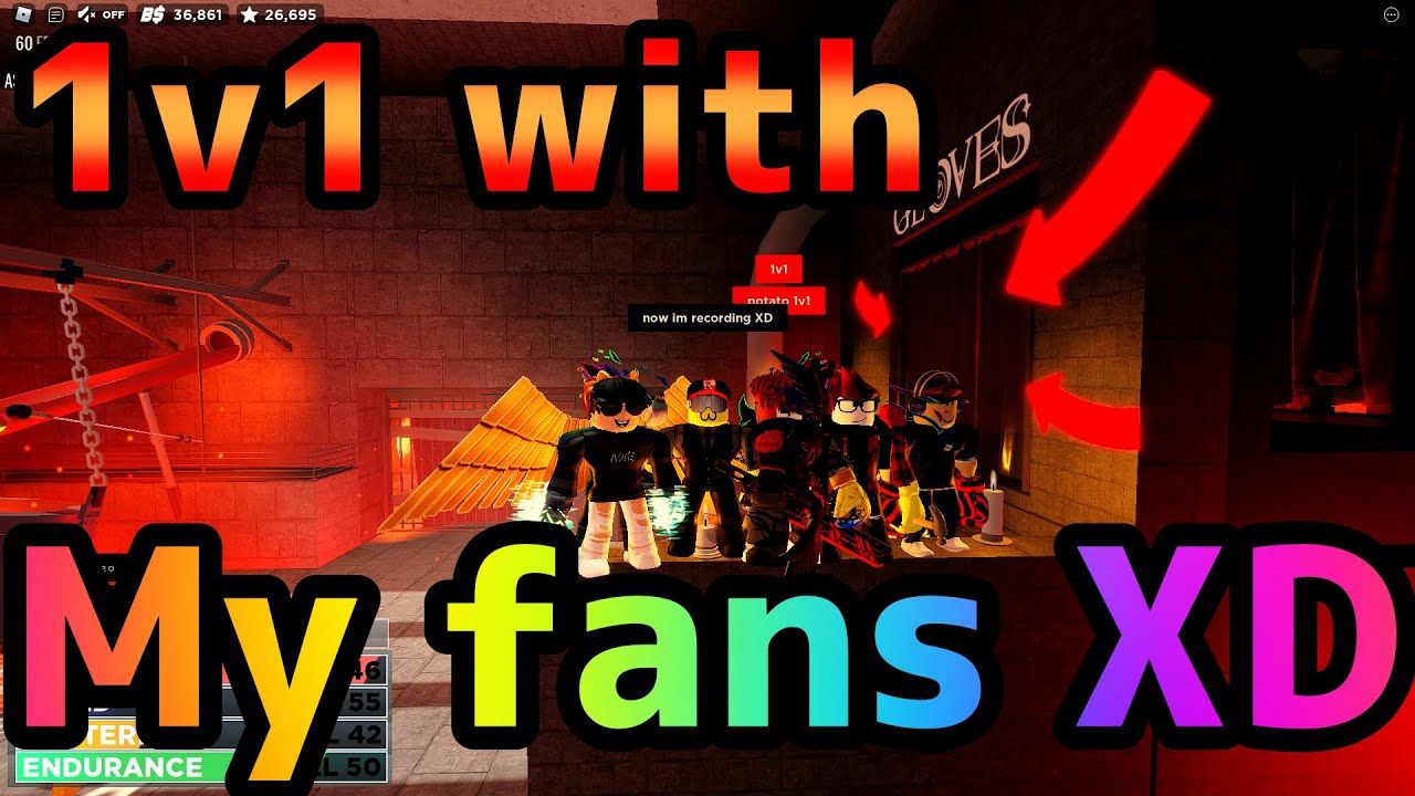 【ROBLOX BOXING LEAGUE】1v1 battle to fans XD