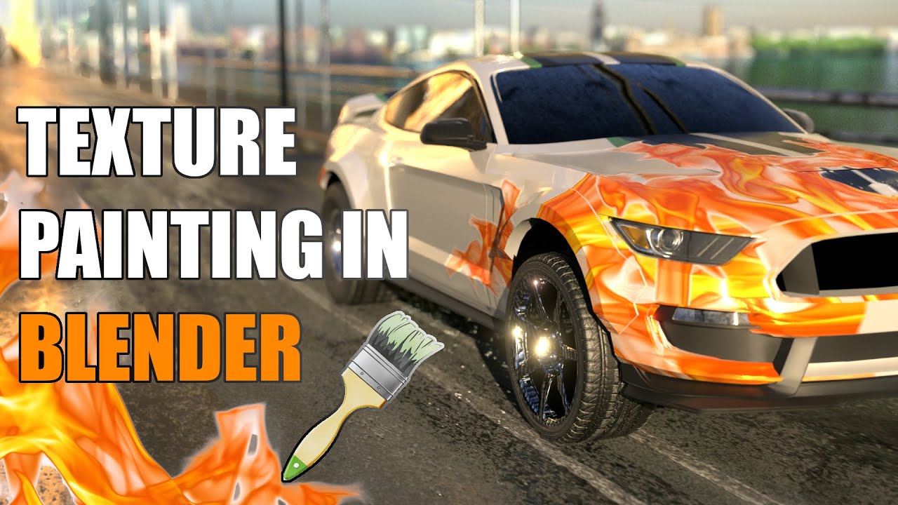 Texture Painting in Blender: Add Flames to Your Car